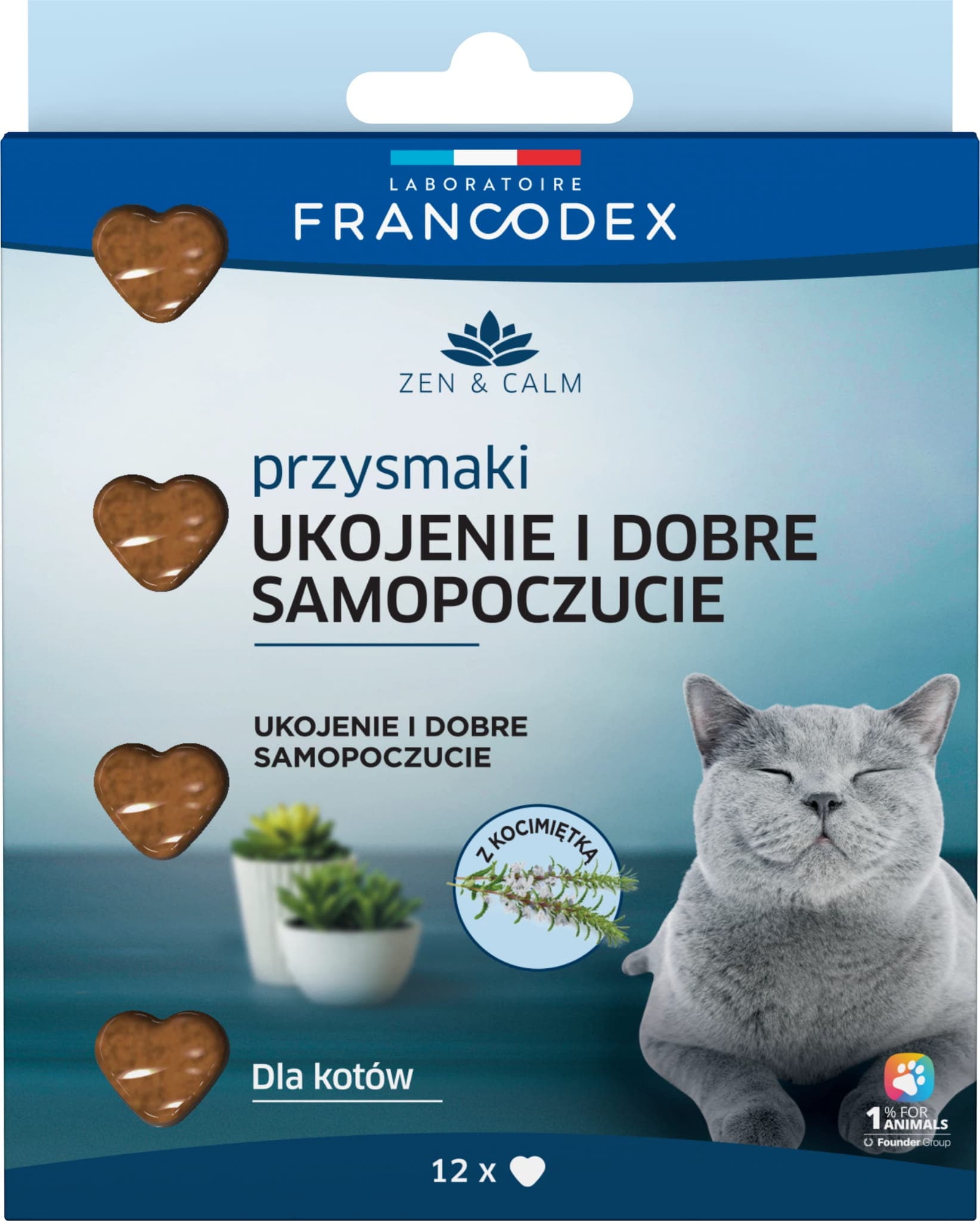 FRANCODEX PL Przysmak antystresowy dla kota z kocimiętką 12 szt. 