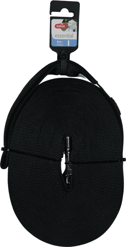 ZOLUX Smycz taśmowa długa dla psa 20m 20mm czarna 